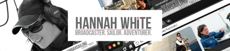 hannah white presenter web design and re brand